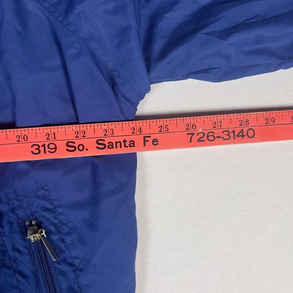 Vtg 1980s CA Sport Blue Polyester Ski‎ Jacket Cotton Lined Russian Made XL - Picture 7 of 12